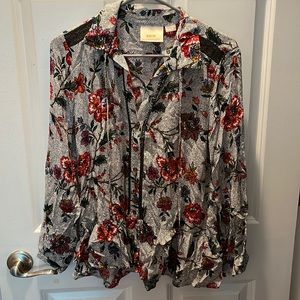 New with tags floral blouse from Anthropologie